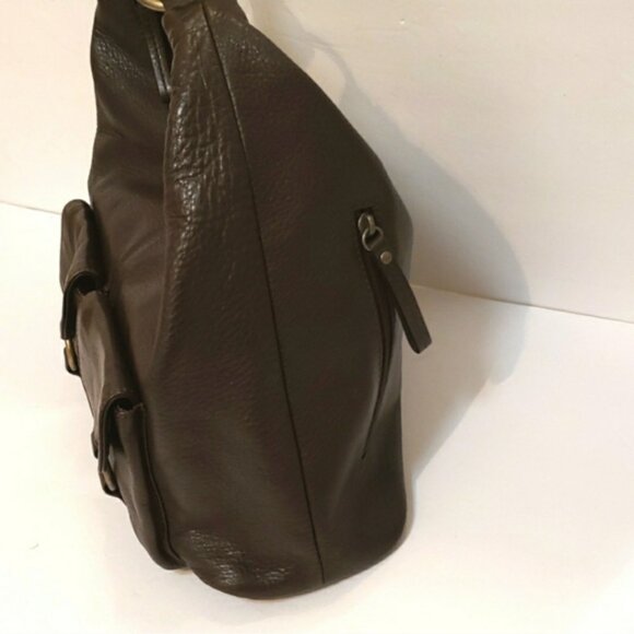 Hobo International Brown Leather Shoulder Hobo Bag - Picture 5 of 16